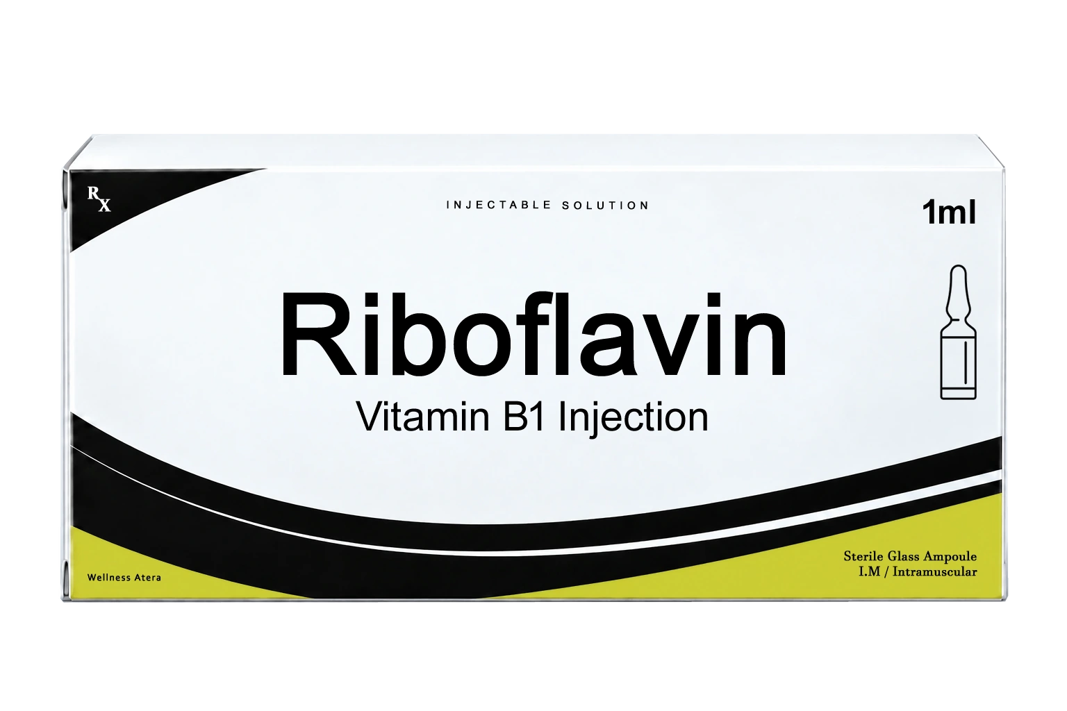 Vitamin B2 Riboflavin injection product image (illustrative)